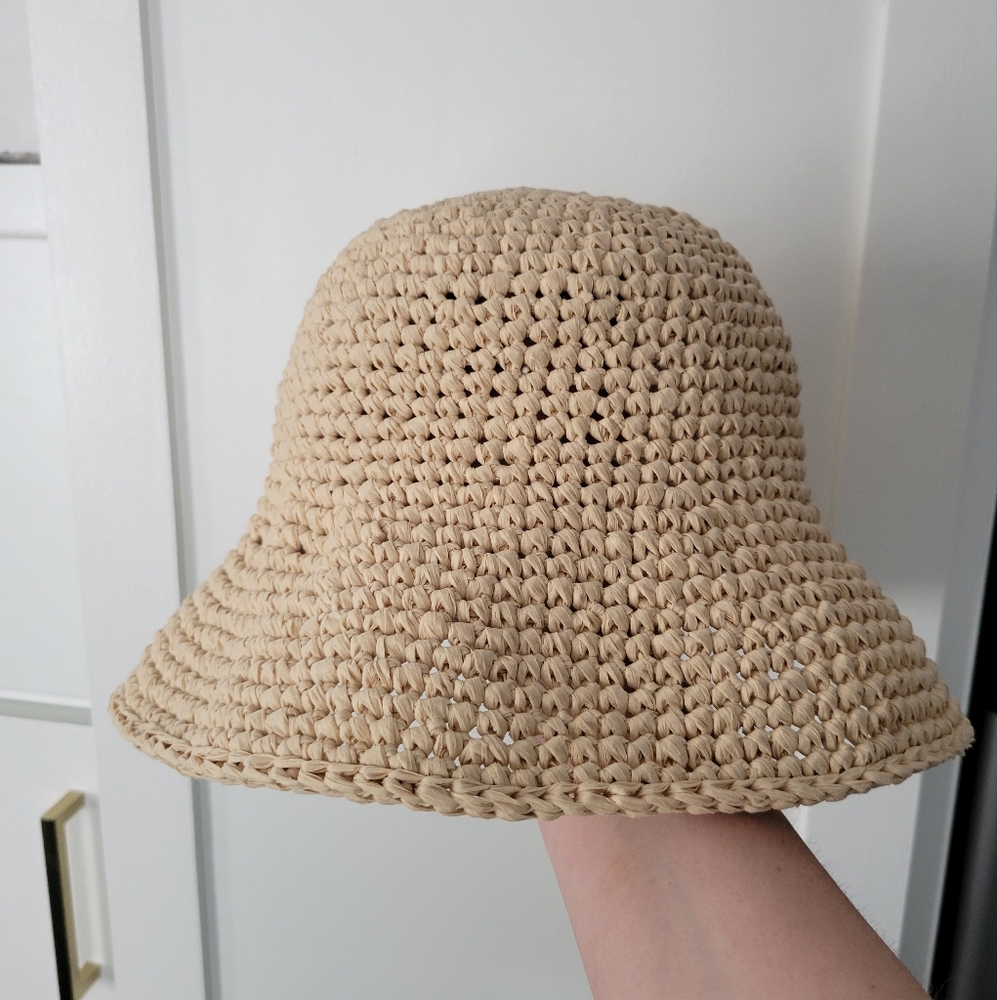 Handmade raffia hat